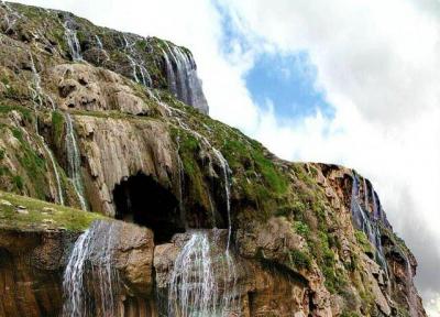 آبشار شگفت انگیز کمردوغ آماده پذیرایی از مسافران نوروزی
