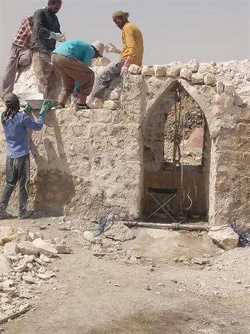 مرمت بنای آب انبار تاریخی در شهرستان زرین دشت فارس