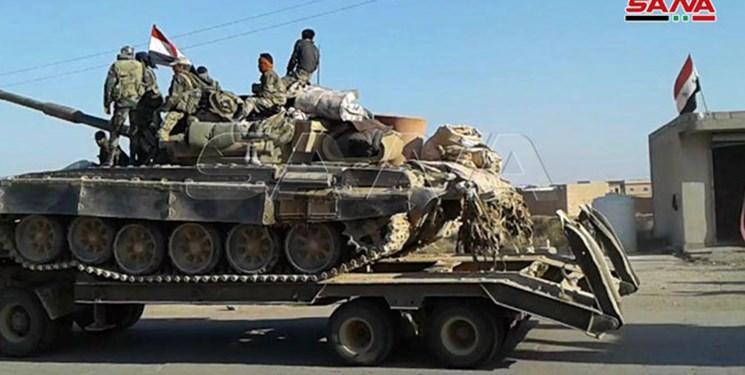 تصاویر، ارتش سوریه به استان الحسکه تجهیزات نظامی ارسال کرد