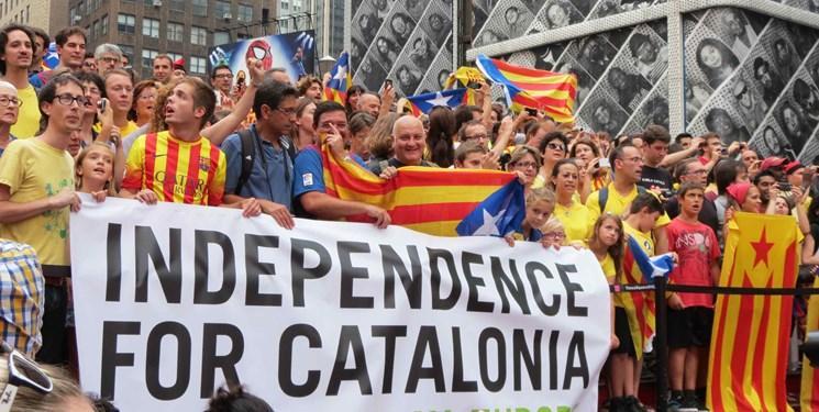تظاهرات حامیان استقلال کاتالونیا در آستانه ال کلاسیکو