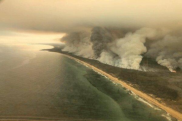 دود عظیم آتش سوزی های استرالیا از شیلی و آرژانتین قابل رویت است