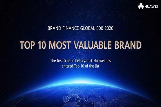 هوآوی برای اولین بار در لیست 10 برند با ارزش دنیا نهاده شد