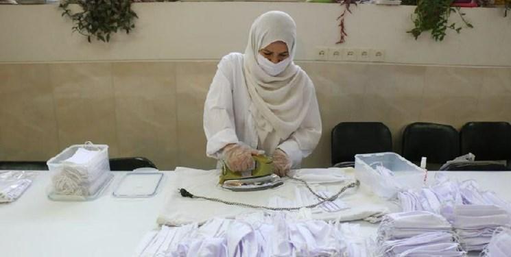تولید و دوخت ماسک در سرای تکنولوژی نساجی دانشگاه آزاد اراک