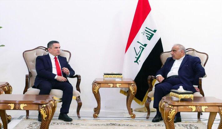 خبرنگاران ملاقات نخست وزیر جدید عراق با عبدالمهدی و الحلبوسی