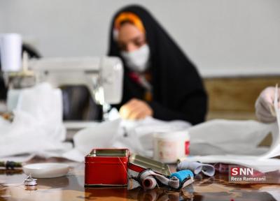 افزایش فراوری ماسک توسط گروه جهادی منتظران ظهور روزانه به 5000 عدد