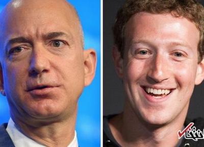 ثروت مدیرعامل آمازون 2 برابر بیشتر از ثروت مدیرعامل فیس بوک شد
