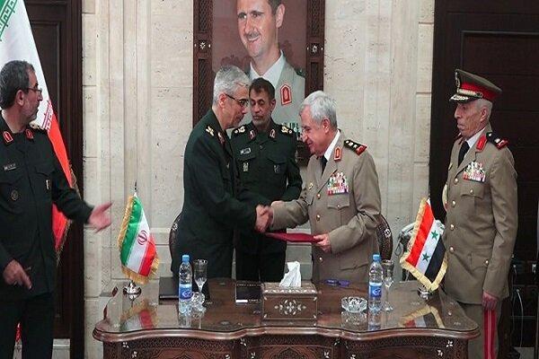 ایران و سوریه توافقنامه همکاری های نظامی و امنیتی امضا کردند