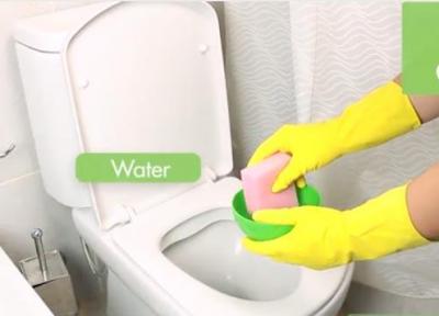 تمیز کردن توالت فرنگی با روش میکروب زدایی
