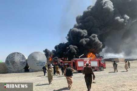 آتش سوزی در گمرک مرزی افغانستان با ایران مهار شد