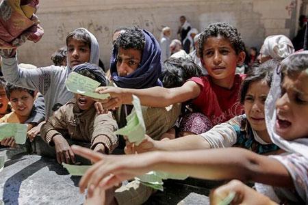 نیمی از جمعیت یمن در معرض گرسنگی