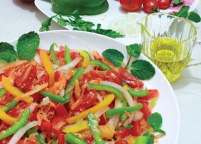 دو غذای خوشمزه با فلفل دلمه ای