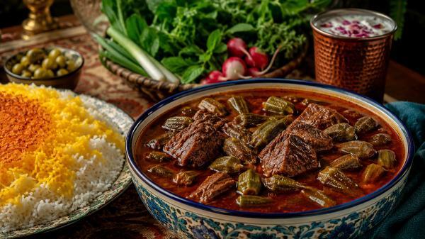 طرز تهیه خورشت بامیه اهوازی با تمام فوت و فن ها